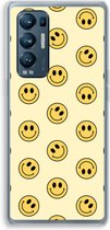 Case Company® - Hoesje geschikt voor Oppo Find X3 Neo hoesje - Smiley N°2 - Soft Cover Telefoonhoesje - Bescherming aan alle Kanten en Schermrand