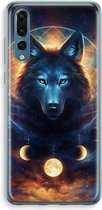 Case Company® - Hoesje geschikt voor Huawei P20 Pro hoesje - Wolf Dreamcatcher - Soft Cover Telefoonhoesje - Bescherming aan alle Kanten en Schermrand