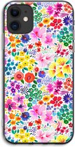Case Company® - Hoesje geschikt voor iPhone 11 hoesje - Little Flowers - Soft Cover Telefoonhoesje - Bescherming aan alle Kanten en Schermrand