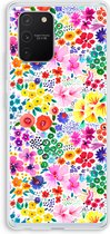 Case Company® - Hoesje geschikt voor Samsung Galaxy S10 Lite hoesje - Little Flowers - Soft Cover Telefoonhoesje - Bescherming aan alle Kanten en Schermrand
