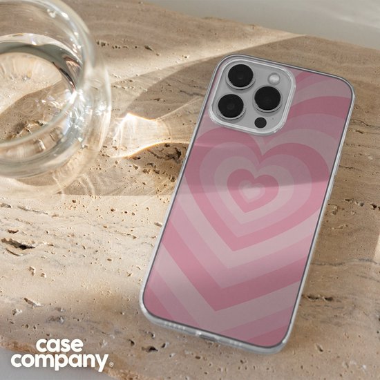 Case Company® - Coque Samsung Galaxy A40 - Coeur Rose - Coque souple pour téléphone - Protection tous côtés et bord d'écran