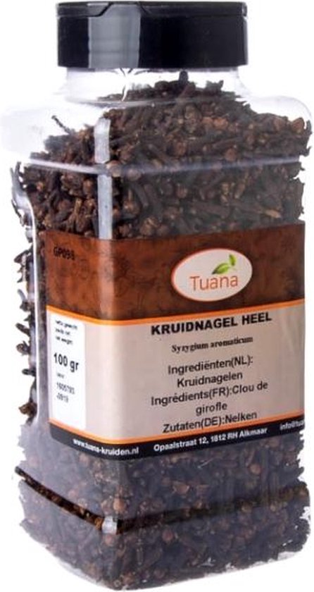 Foto: Tuana kruiden kruidnagel heel strooibus 300 gram kruiden zonder zout gp0159