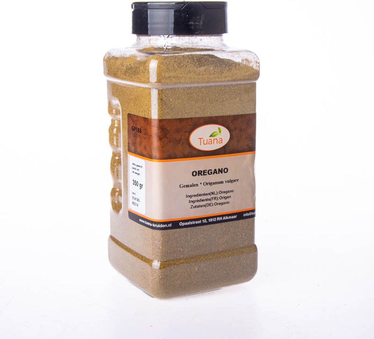 Goedkoopste Tuana Kruiden - Oregano Gemalen - Strooibus 350 Gram - Kruiden Zonder Zout - NP060
