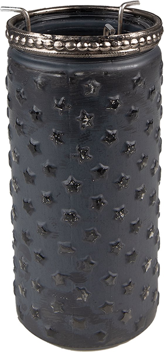 Theelichthouder Ø 6x13 cm Grijs Glas