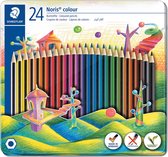 Crayons de couleur Staedler Noris Color, boîte en métal 24 pièces 5 pièces