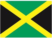 10x Binnen en buiten stickers Jamaica 10 cm - Jamaicaanse vlag stickers - Supporter feestartikelen - Landen decoratie en versieringen