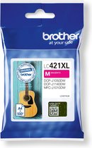 Inktcartridge brother lc-421xlm rood | 1 stuk | 5 stuks