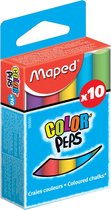 Schoolbord krijt – Schoolbordkrijt – Schoolkrijt – Bordkrijt – Krijtjes - MAPED Color Peps 10 stuks