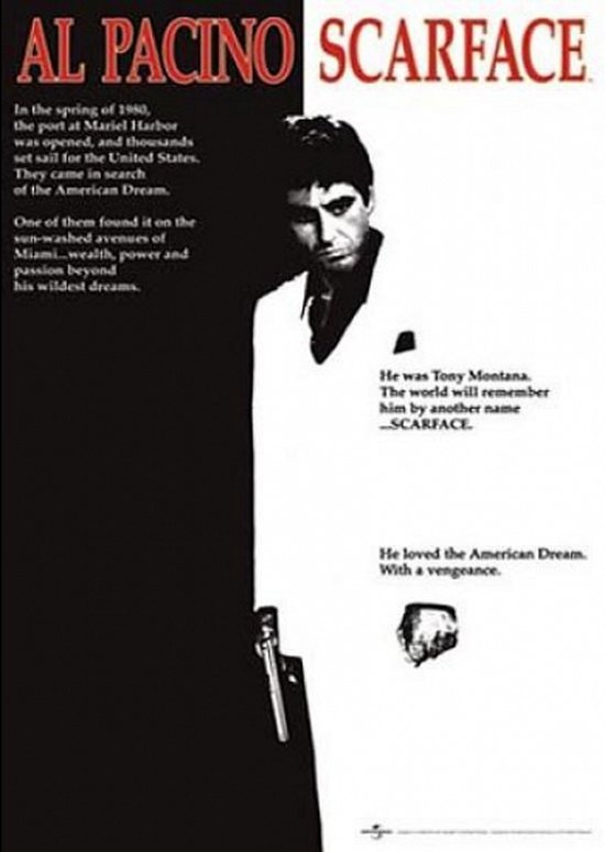 Poster Scarface Al Pacino 61 x 91,5 cm