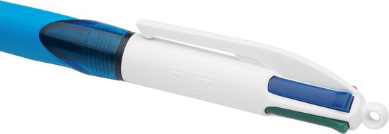 BIC® 4 Kleuren Grip Pro Balpen Medium Punt 1 mm Zwart