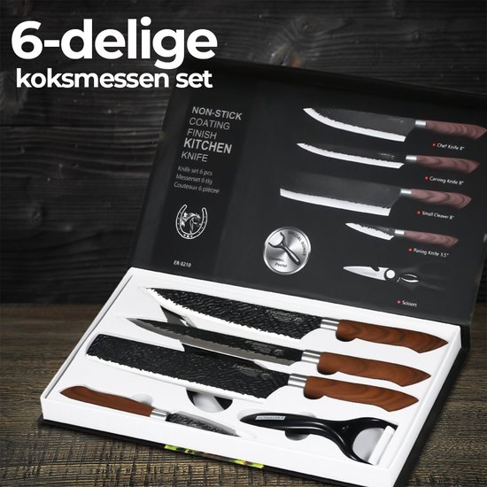 Ensemble de Couteaux de chef 6 pièces - Couteaux de Couteaux de cuisine en  céramique 