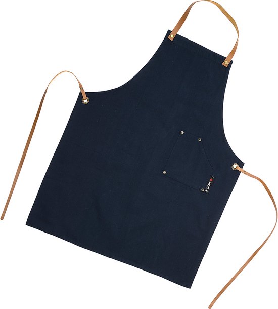 Tablier de cuisine RECYCLÉ-Bleu foncé