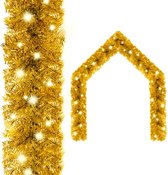 Guirlande de Noël avec LED 5 m or