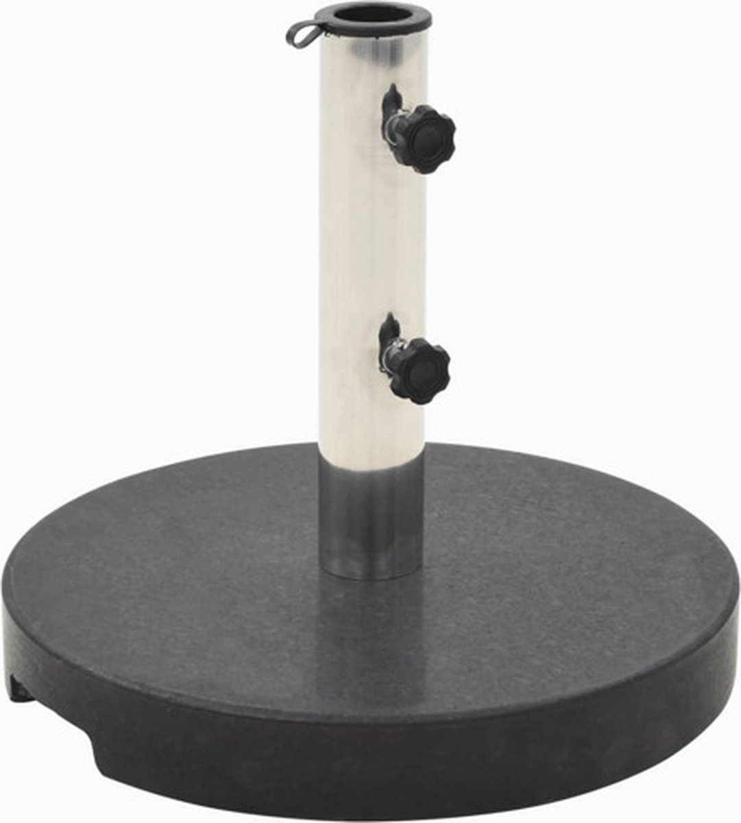 Bol.com vidaXL - Parasolvoet - rond - 20 - kg - graniet - zwart aanbieding