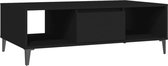 Table basse 103,5x60x35 cm aggloméré noir