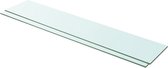 vidaXL Étagères 2 pcs 100 x 20 cm Verre Transparent