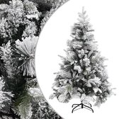 vidaXL - Kerstboom - met - dennenappels - en - sneeuw - 150 - cm - PVC - en - PE