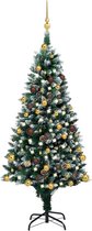 vidaXL - Kunstkerstboom - met - verlichting - kerstballen - dennenappels - 180 - c5