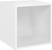 vidaXL Tv-meubel 37x35x37 cm bewerkt hout wit