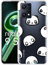 Realme 9 5G Hoesje Panda Emotions - Designed by Cazy