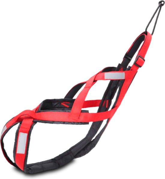 Verstelbaar X-back hondentuig - canicross - trekharnas - racing harnas - sleehondensport XL