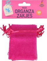 Organza Zakjes Roze - Babyshower - Geboorte - 10 stuks