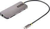 StarTech.com Adaptateur Multiport USB C - Vidéo HDMI 4K 60Hz - Hub USB-A 5 Gbps à 3 Ports, 100W PD Pass-Through, GbE, SD/Micro SD, Station d'Accueil/Mini Dock, Câble 30cm (115B-USBC-MULTIPORT)