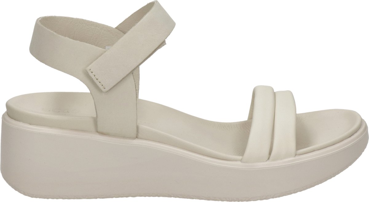 Ecco Flowt Wedge LX sandalen met sleehak beige - Maat 38 | bol.com