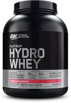 Optimum Nutrition Hydrowhey - Shake Protéiné/Poudre Protéinée - Fraise - 100% Whey Isolate - 1600 grammes (40 shakes)