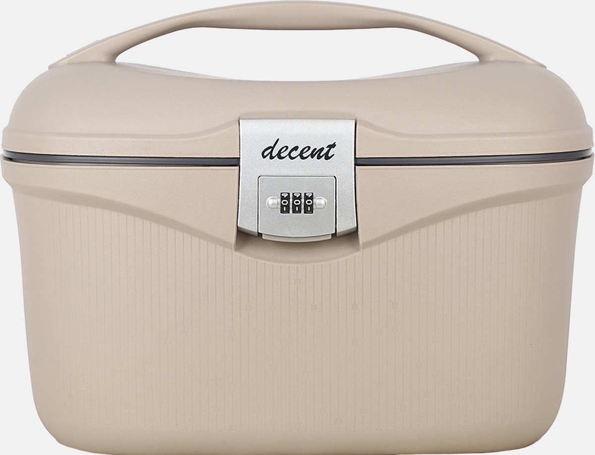 Decent SPORTIVO – Beautycase - Make Up koffer – Handbagage Reistas – Medicijnkist Waterbestendig - Opbergbox voor Pillen en Medicijnen - Nagelkoffer – BEIGE