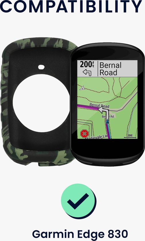 kwmobile hoesje geschikt voor Garmin Edge 830 - Siliconen hoes voor fietsnavigatie - GPS beschermhoes - kwmobile