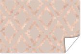 Motif Luxe composé de diamants en or rose sur fond vieux rose 30x20 cm - petit