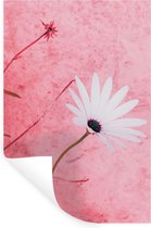 Muurstickers - Sticker Folie - Bloemen - Roze - Vintage - 20x30 cm - Plakfolie - Muurstickers Kinderkamer - Zelfklevend Behang - Zelfklevend behangpapier - Stickerfolie