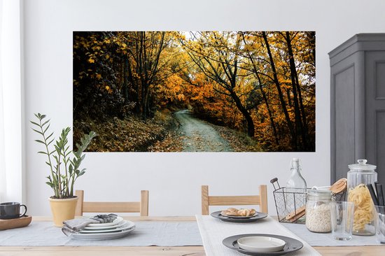 Stickers Stickers muraux - Feuilles - Automne - Forêt - 120x60 cm - Feuille adhésive