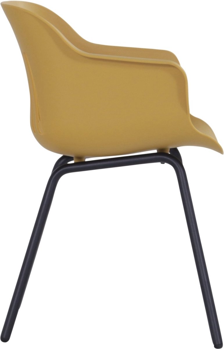 Hartman Jill Alu Rondo chaise de jardin - Set de 2 - Jaune curry