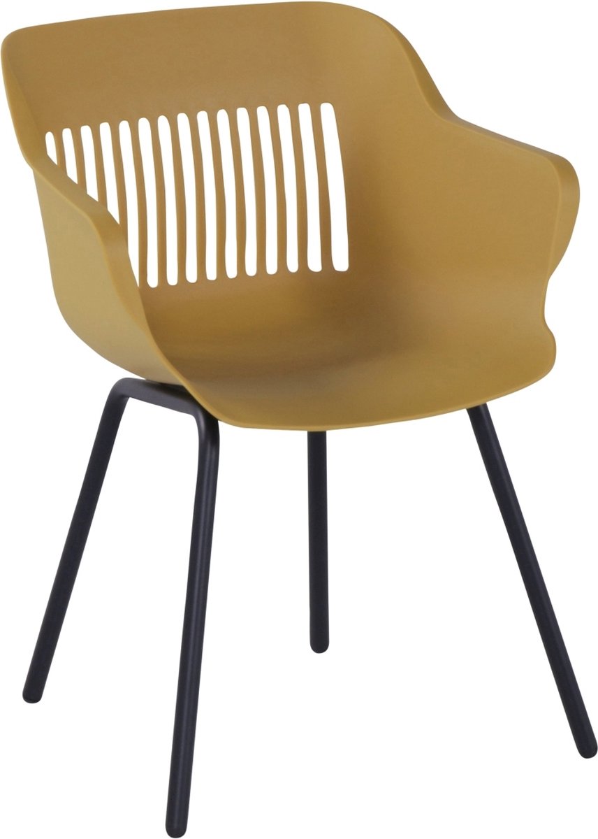Hartman Jill Alu Rondo chaise de jardin - Set de 2 - Jaune curry