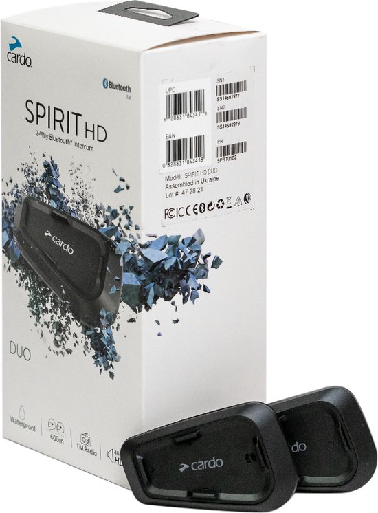 Communicatiesysteem Cardo, Spirit HD duo | bol.com