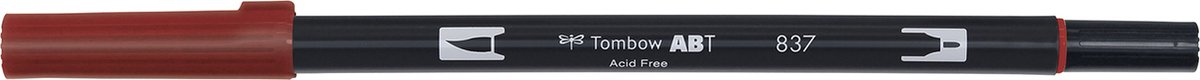 Tombow Brush pen - ABT 837 - Dual Brushpen - Wine Red - Rood — afbeelding 2