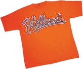T-shirt met Holland opdruk voor kinderen 128 (8 jaar)