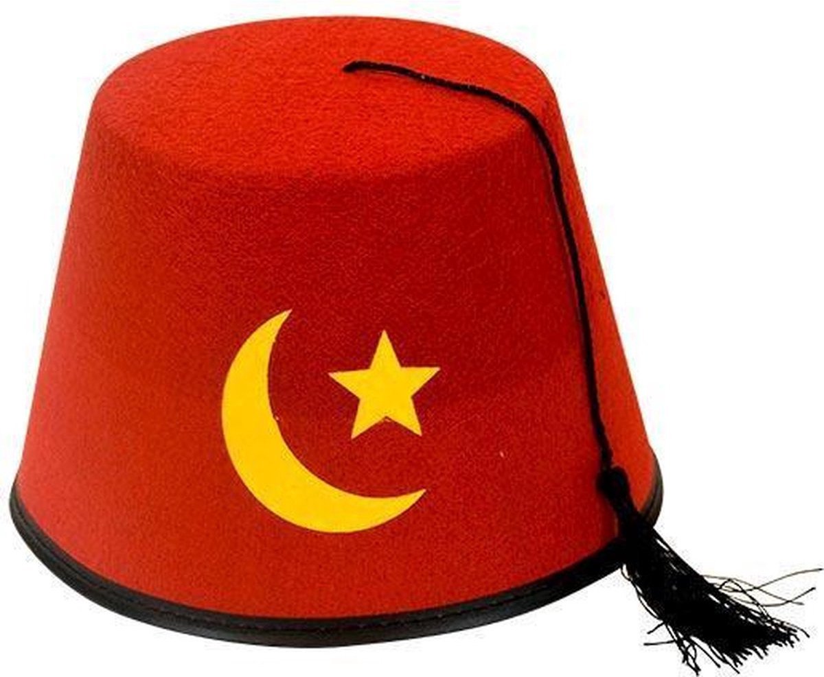 Turks fez verkleed hoedje van vilt - Carnaval hoedjes | bol.com