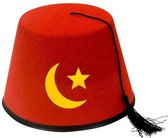 Turks fez verkleed hoedje van vilt - Carnaval hoedjes