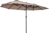 Parasol Outsunny avec manivelle parasol de jardin double marché parasol 460 x 270 cm 84D-031V01-1