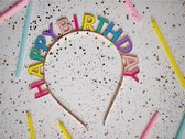 haarband - verjaardag - meisje - verjaardagsfeestje - haar band - happy birthday