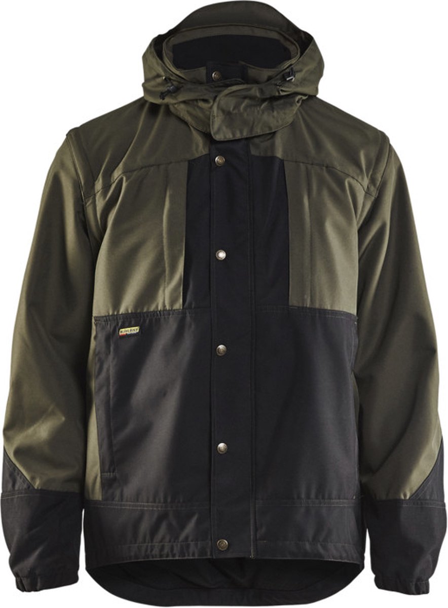 Blåkläder 4854-1977 Garden jas Ongevoerd Army Groen/Zwart maat XL