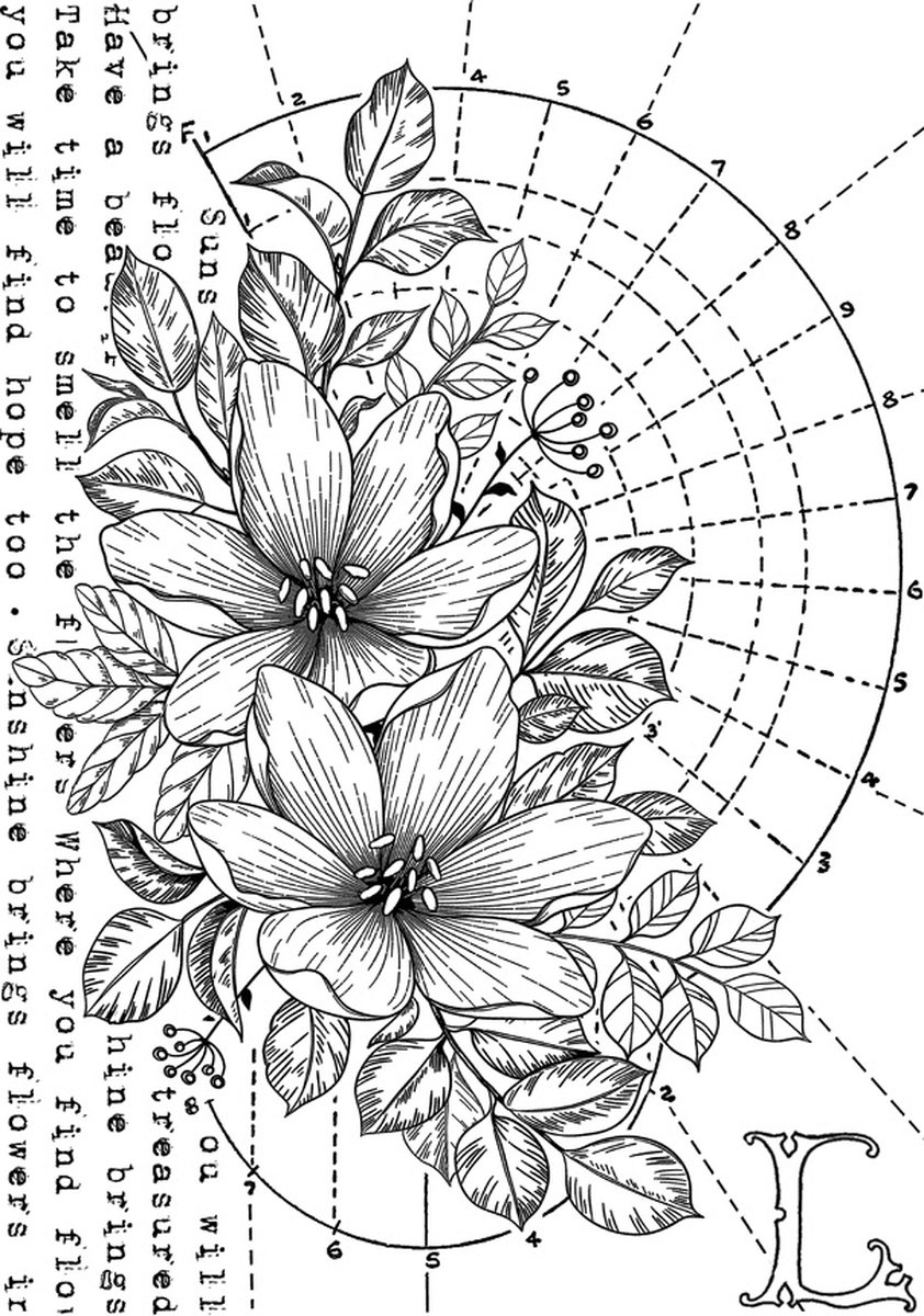 L is for Lily Unmounted Rubber Stamps (CI-599)