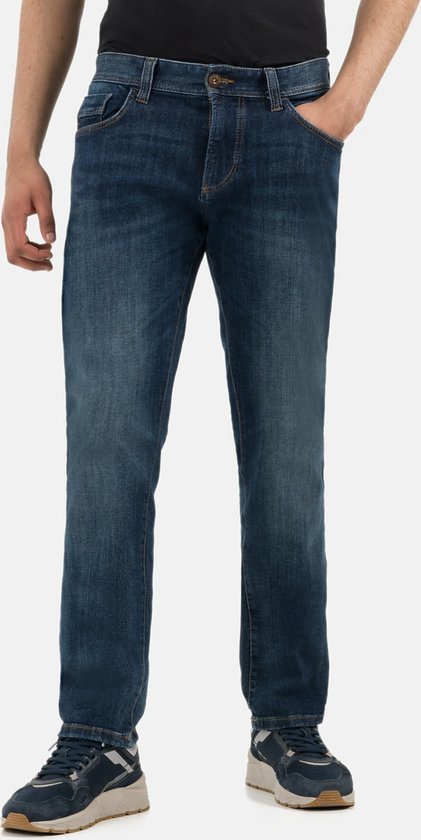 camel active Regular Fit 5-Pocket katoenen Jeans - Maat menswear-40/32 - Blau