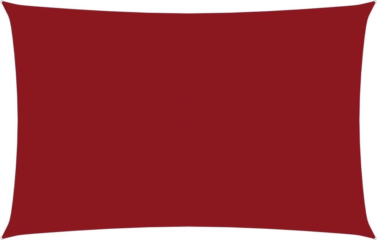 vidaXL Zonnescherm rechthoekig 2x4.5 m oxford stof rood