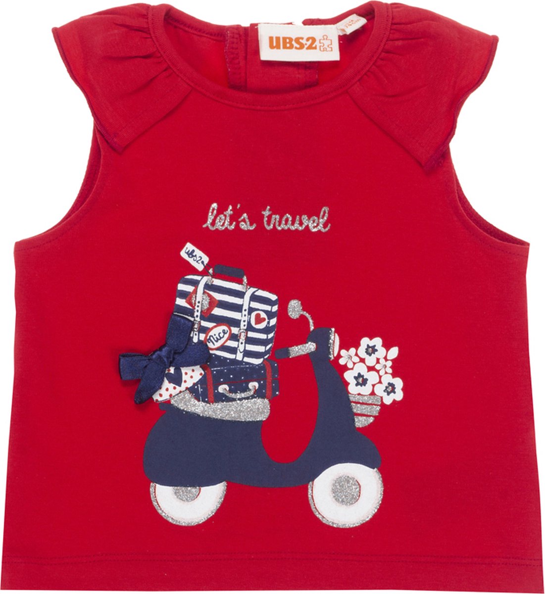Zomers T-shirtje voor baby-meisjes maat 71cm