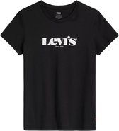 Levi's The Perfect Tee 173691250, Vrouwen, Zwart, T-shirt, maat: XXS