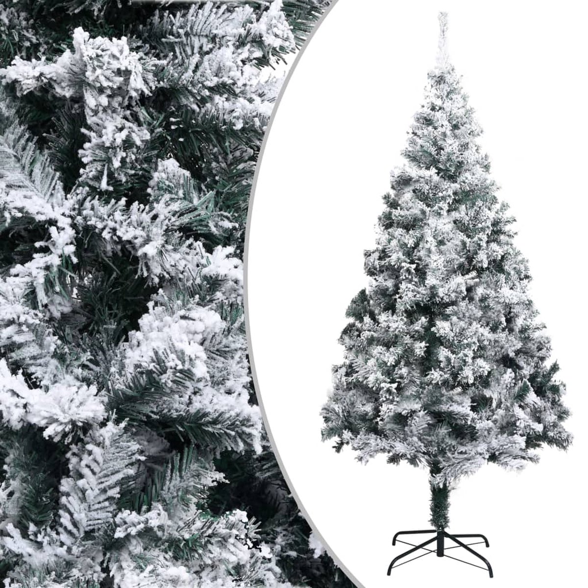 VidaLife Kunstkerstboom met sneeuw 240 cm PVC groen